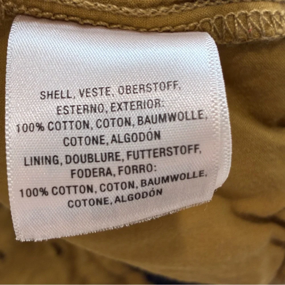 Anthropologie Eyelet Jogger Mustard Boho Cropped Drawstring Waist Medium - Picture 10 of 12